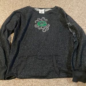 J. America XXL women’s Green Bay pullover w pouch, like new, GB down the arm